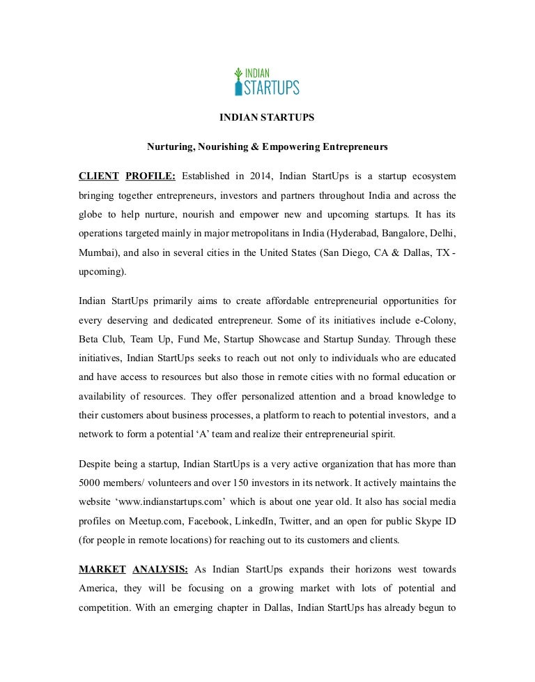 pre campaign report indian startups