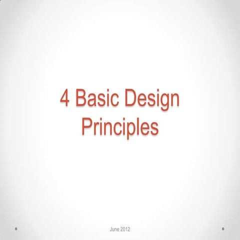 4 basic design principles