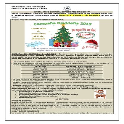 4º basico a  04 de diciembre