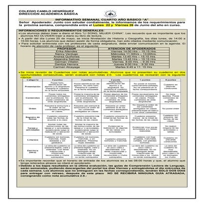 4º basico a  19 de junio
