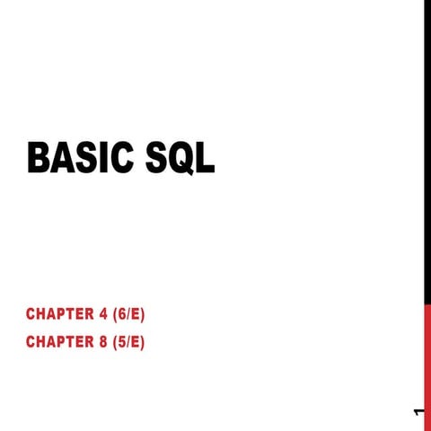 Four Basic SQL Programming for Learners | PPT | Free Download