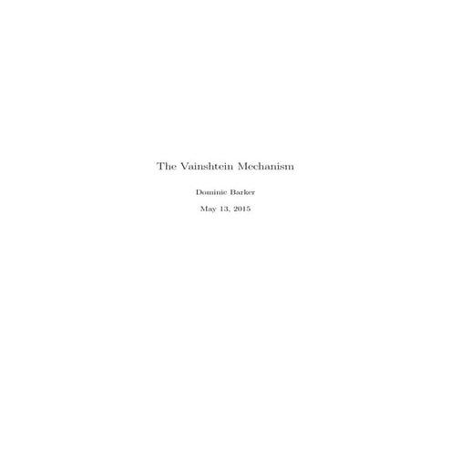 Vainshtein-mechanism
