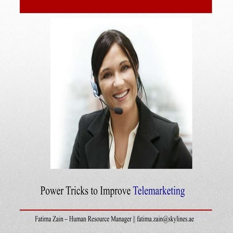 Power Tricks of Telemarketing