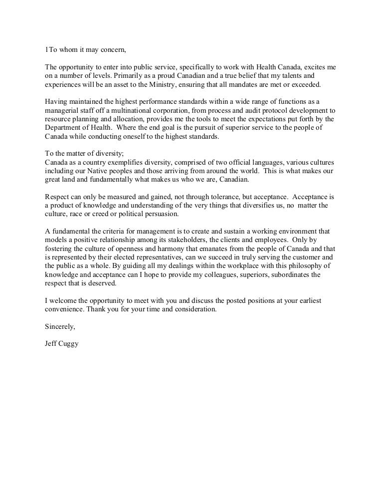 Diversity director cover letter