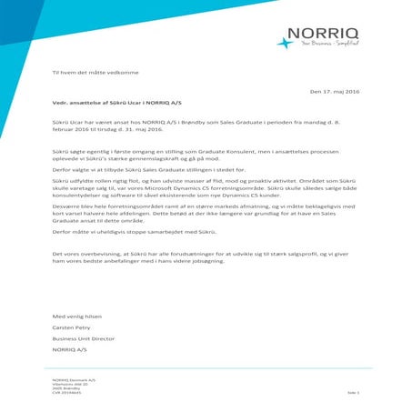 Recommendation letter | PDF