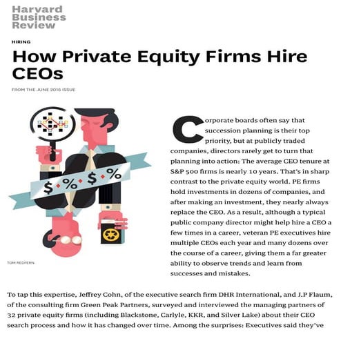 HowPrivateEquityFirmsHireCEOs