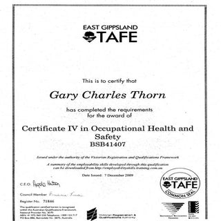 Cert. IV OH&S