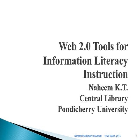 Web tools Information Literacy Instruction