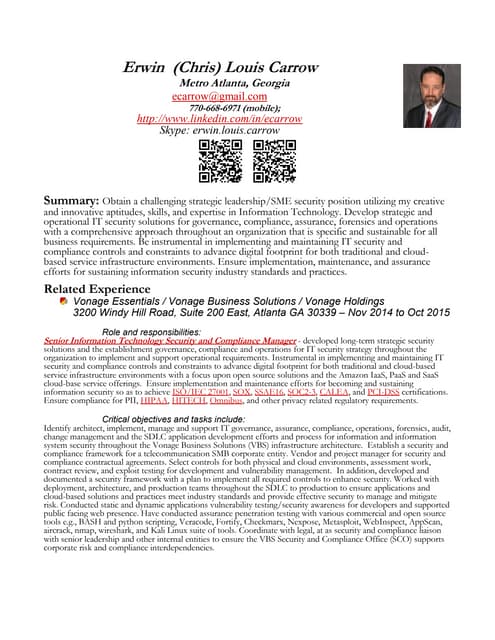 Jerry Bodenhamer BCCS Resume 160706