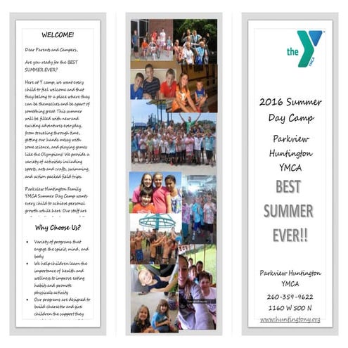 Summer Camp Brouchure
