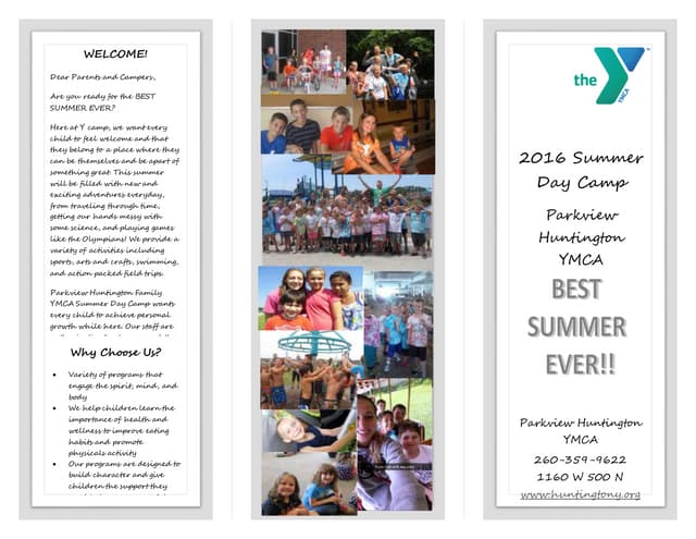 Summer Camp Brouchure