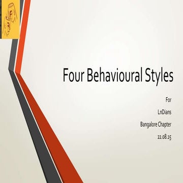 Shilpi Khandelwal-Four Behavioral Styles