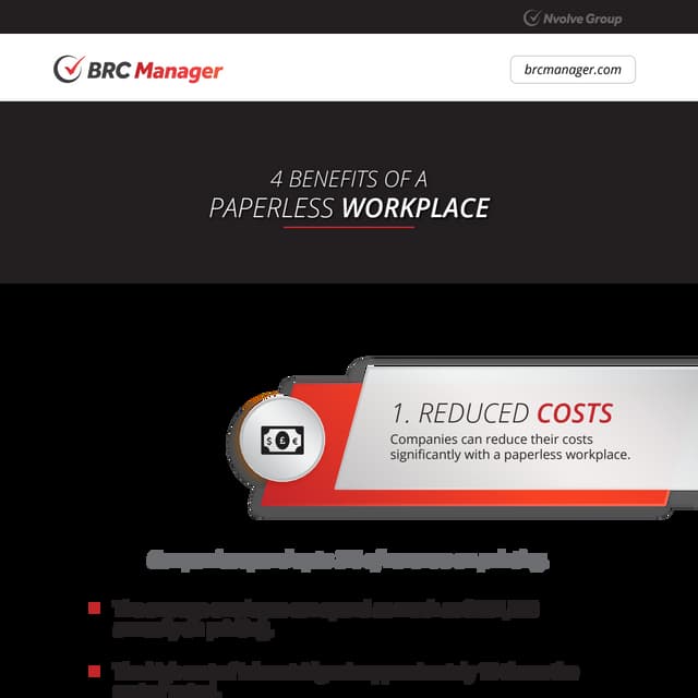 4 benefits of a paperless workplace [infographic]