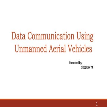 data communication using unmanned aerial vehicle