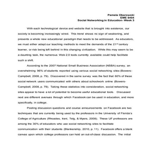 Obarowski Social Networking