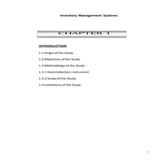 Inventory Management Systems ( Inte...