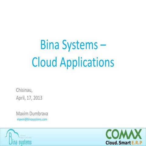 Bina systems Cloud Applications
