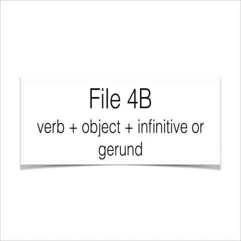 Grammar: infinitive + object + infinitive /gerund