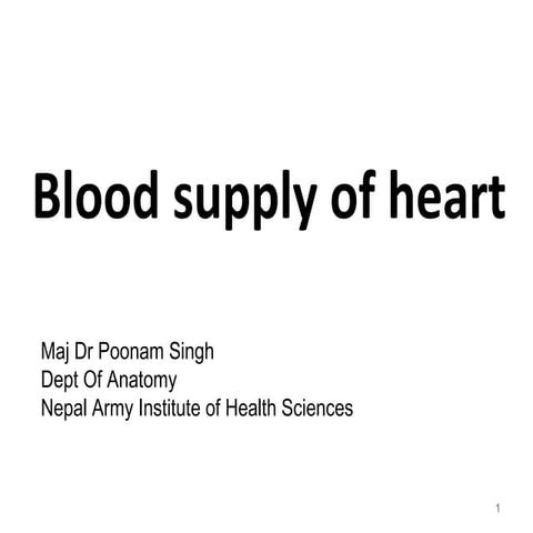 4 blood supply of heart