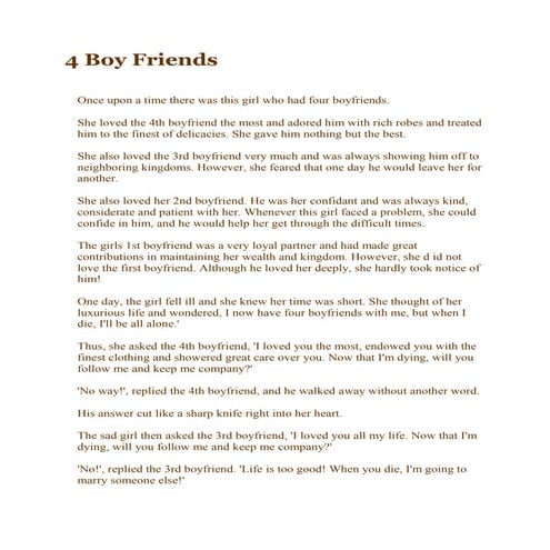 4 boy friends