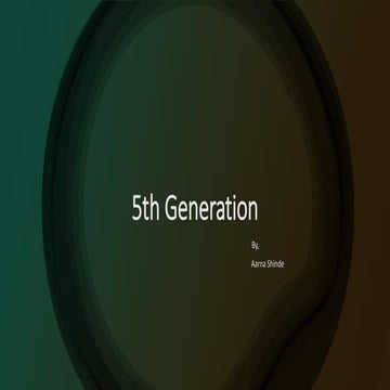 Fifth generation computers