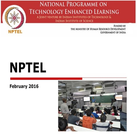 NPTEL PPT-April 2016