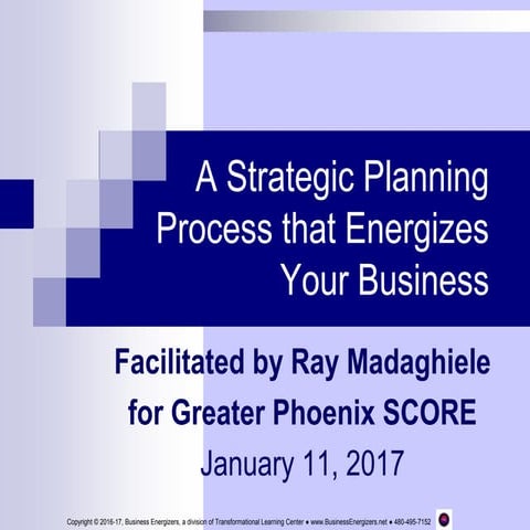 SCORE Strategic Planning Workshop-SLIDES 2017-01-11R2