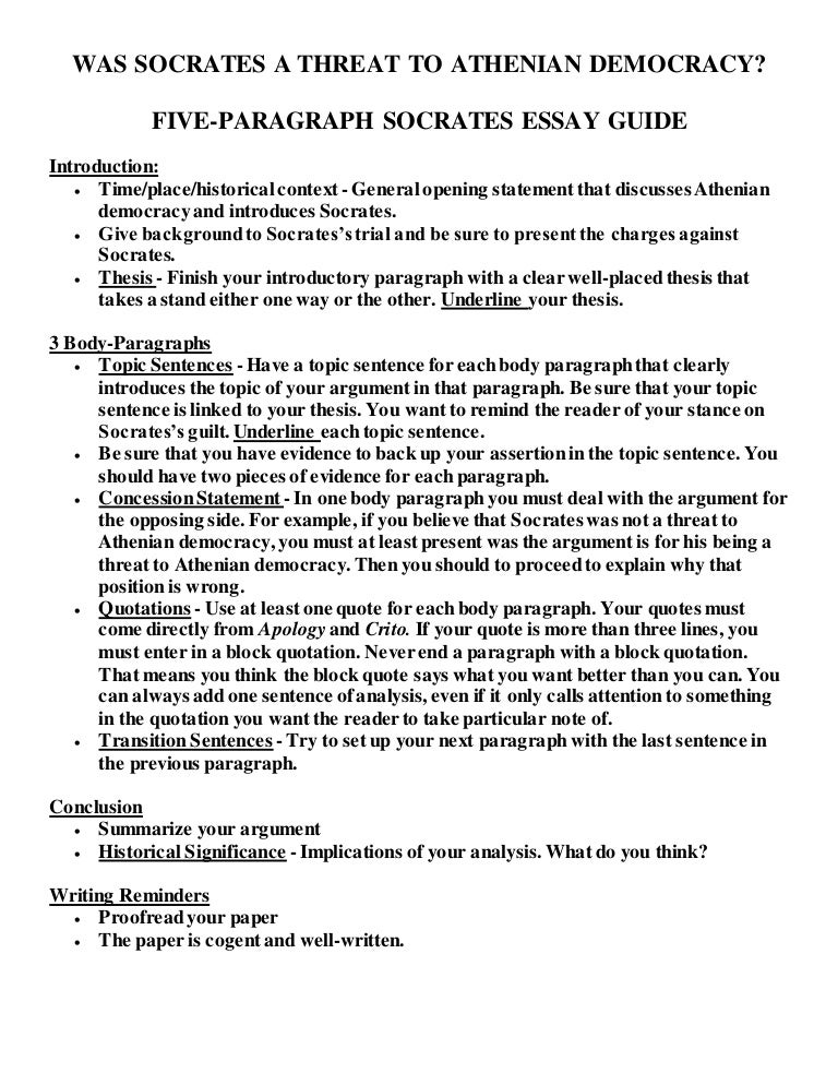Socrates essays