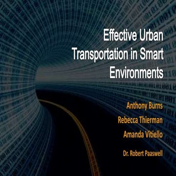 Effective Urban Transportation in Smart Environments (2)