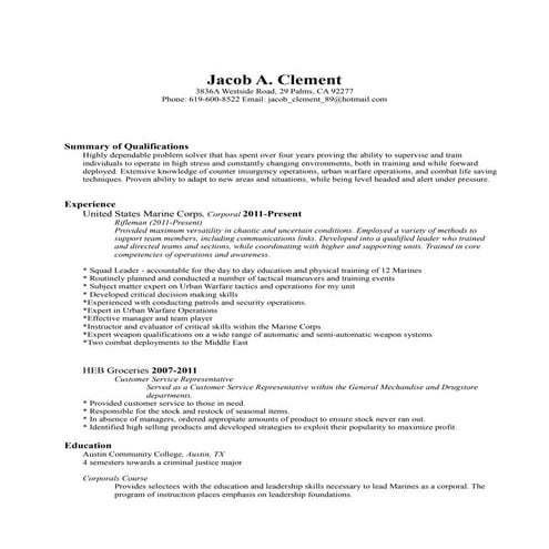 Resume Jacob | ODT
