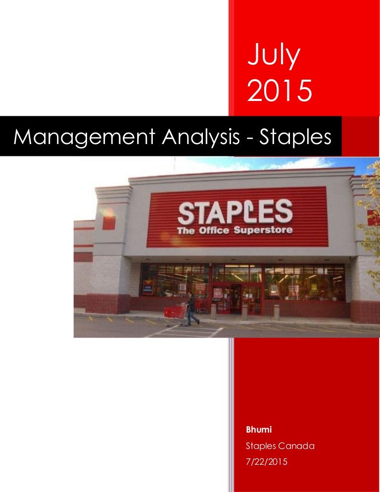 Staples Report