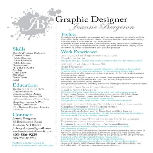 JoanneBergeronResume