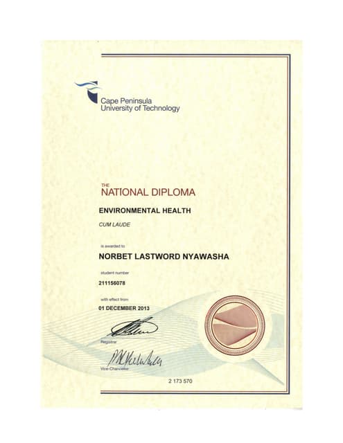 B-Tech certificate | PDF