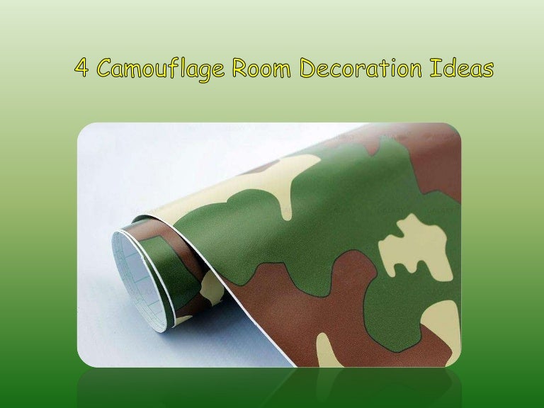4 camouflage room decoration ideas
