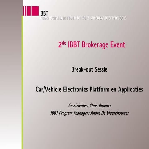 4 car vehicle electronics platform en applicaties