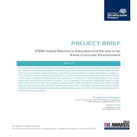 Project Brief - 5th Year