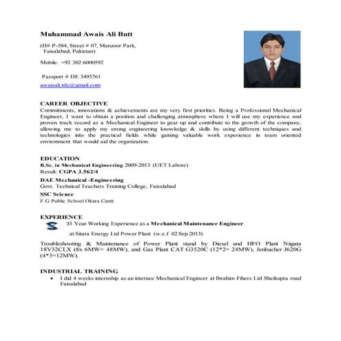 cv update | DOC