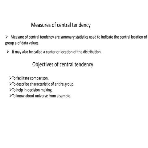 4)central tendency and dispersion biostatistics