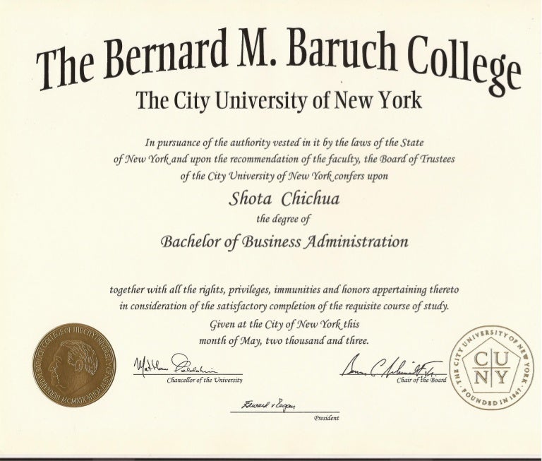 Bachelor's Diploma Business