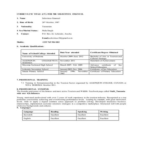 CURRICULUM VITAE sele (2)