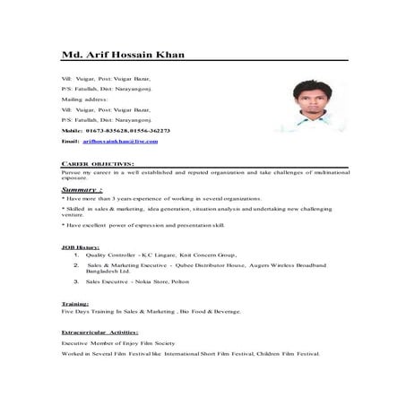 CV Arif Update | DOCX