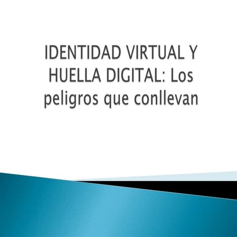 Identidad virtual y Huella digital