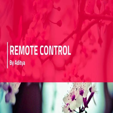 Remote control using 4 channel Relay
