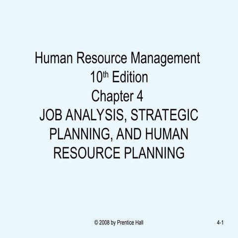 Human resource management ppt about job design, human resource management pla...