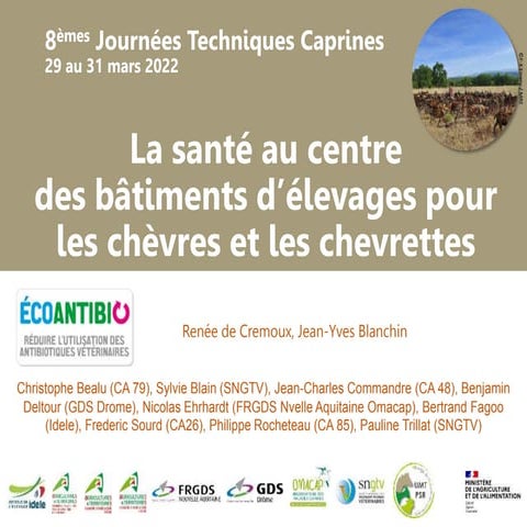 La santé au centre des bâtiments d'élevages pour les chèvres et chevrettes
