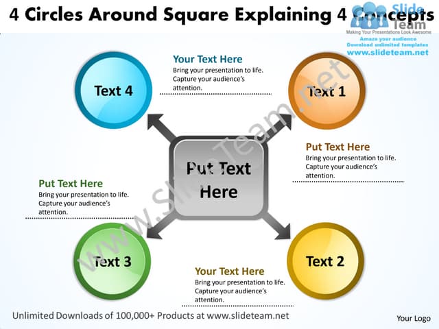 3 triangle concepts arranged in circular manner charts and diagrams ...