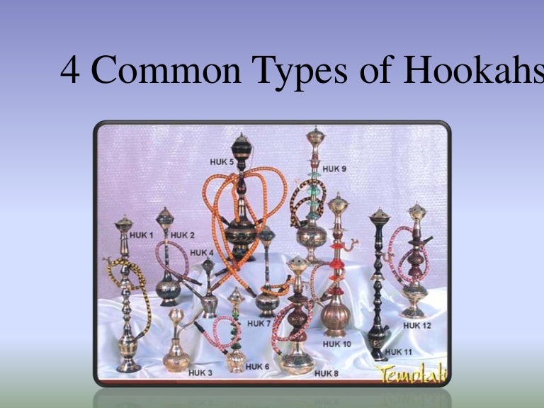 4 common types of hookahs