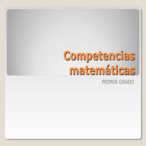 4 competencias matematicas