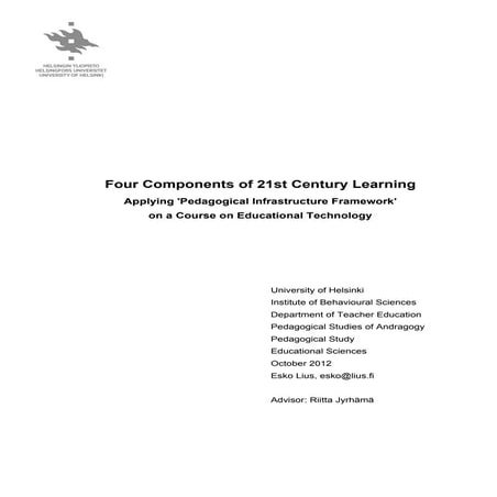 4 Components of 21st Century Learning