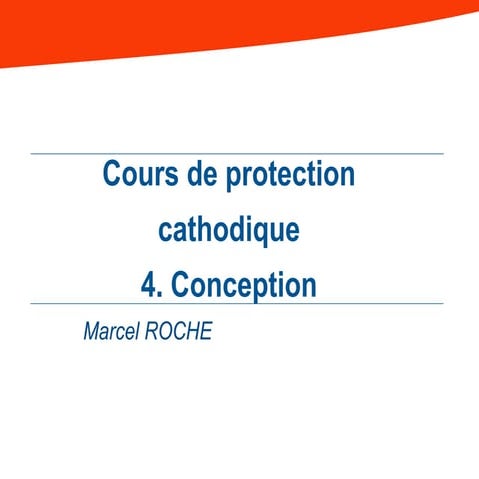 4 conception protection cathodique